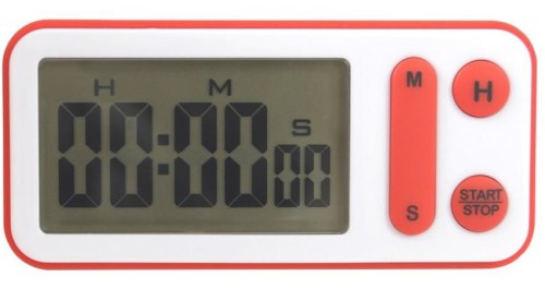 SARO Digitaler Timer Modell 4739 - Elektronische Zeitschaltuhr bis 24 h - Stunden-, Minuten- und Sekundenanzeige - Stoppuhr - Großer