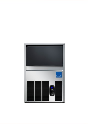 SARO Eiswürfelbereiter Modell CS 50 A Made in Europe - Material: (Gehäuse) Edelstahl; (Klappe) Kunststoff, schwarz - 36 Eisvollkegel (je