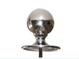 Mebu Absperrständer Royal, 2 Stück verchromt , Kopf rundförmig