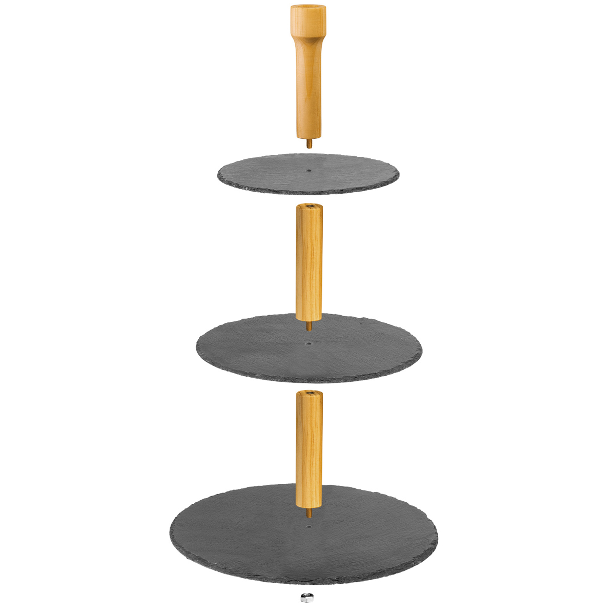 3-stufige Etagere »Tapas + Friends« + 100 Mini-Fingerfood-Sticks