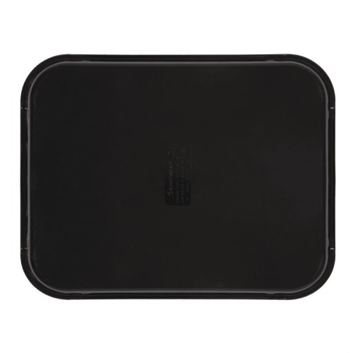 Cambro Camtread rechteckiges rutschfestes Fiberglas Tablett schwarz 45,7cm. Hergestellt aus strapazierfähigem,