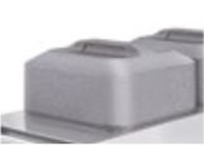 BLANCO Abdeckhaube, quadratisch, silbergrau, aus EPP (426 x 426 x 217 mm), Für Modelle: alle Tellerspender