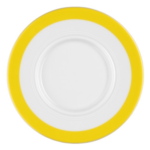 Seltmann Untere zur Suppentasse 17,5 cm, Form: Vitalis, Dekor: 34928 gelbes Band