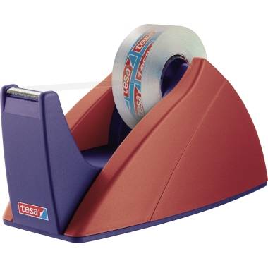 tesa® Tischabroller Easy Cut® 19 mm x 33 m (B x L) rot/blau
