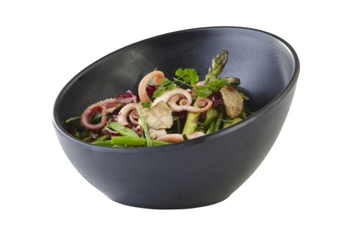 Schale -ZEN- Ø 16 cm, H: 10 cm Melamin, schwarz, Steinoptik 0,3 Liter spülmaschinengeeignet stapelbar nicht