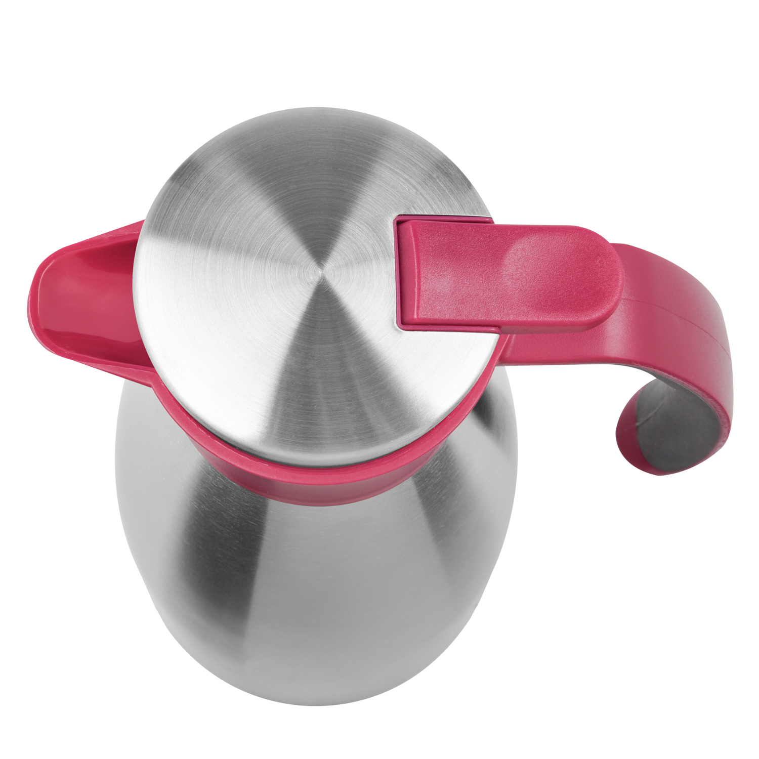 Emsa Soft Grip Isolierkanne Quick Tip, 1,5 L Edelstahl/Himbeer