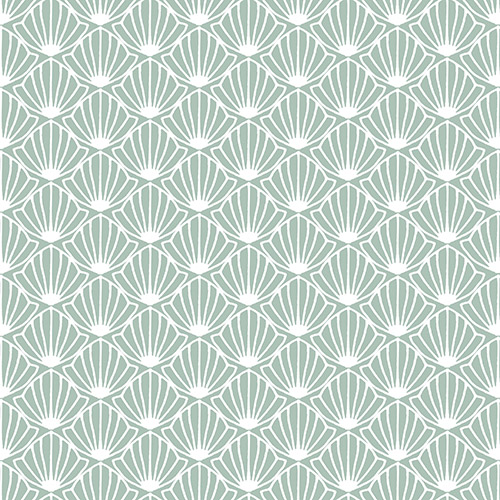 20 Servietten, 3-lagig 1/4-Falz 33 cm x 33 cm "Shell Green" von PAPSTAR