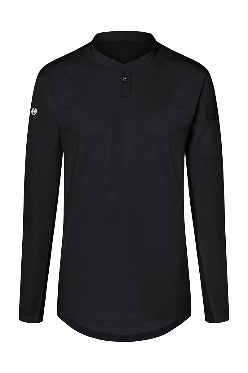 Langarm Damen-Arbeitsshirt Performance , GR. XS , Farbe: schwarz , von Karlowsky