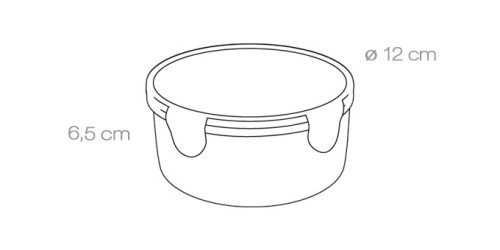 Dose FRESHBOX 0.4 l, rund