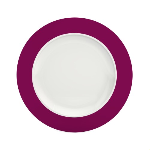 Ornamin Teller flach 1203, Ø22cm Rand brombeer