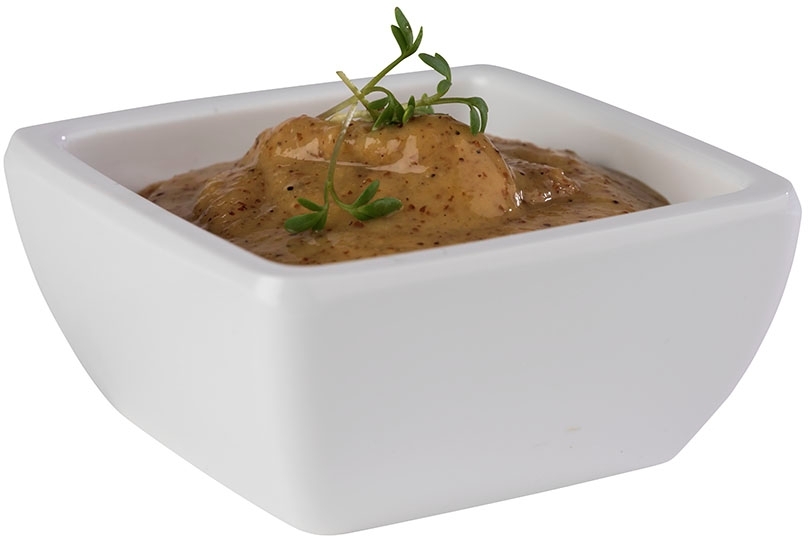 Schale -PURE- 6,5 x 6,5 cm, H: 3 cm Melamin, weiß, 0,05 Liter spülmaschinengeeignet stapelbar nicht mikrowellengeeignet keine