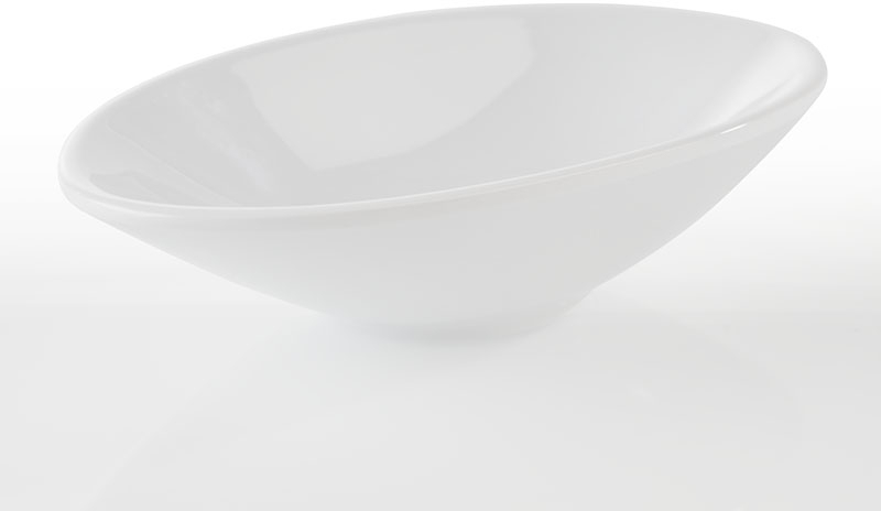 Schale -MINI- 13,5 x 7,5 cm, H: 3 cm Melamin, weiß 0,07 Liter Verpackungseinheit: 20 Stück spülmaschinengeeignet stapelbar