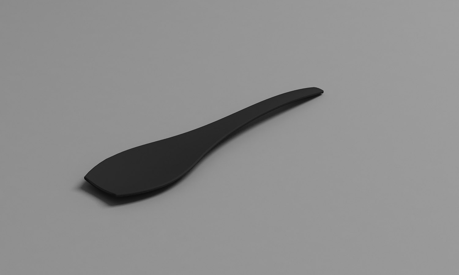 ARAVEN Mini-Probierlöffel aus dem WAVE Catering-Sortiment, schwarz und aus Polystyrol