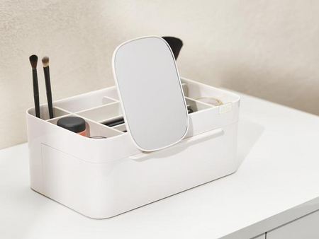 Joseph Joseph Viva Großer Kosmetik-Organizer mit abnehmbarem Spiegel - Shell