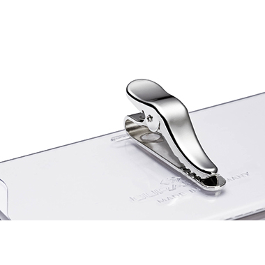 DURABLE Namensschild 90 x 54 mm (B x H) Krokoklemme transparent 25 St./Pack.