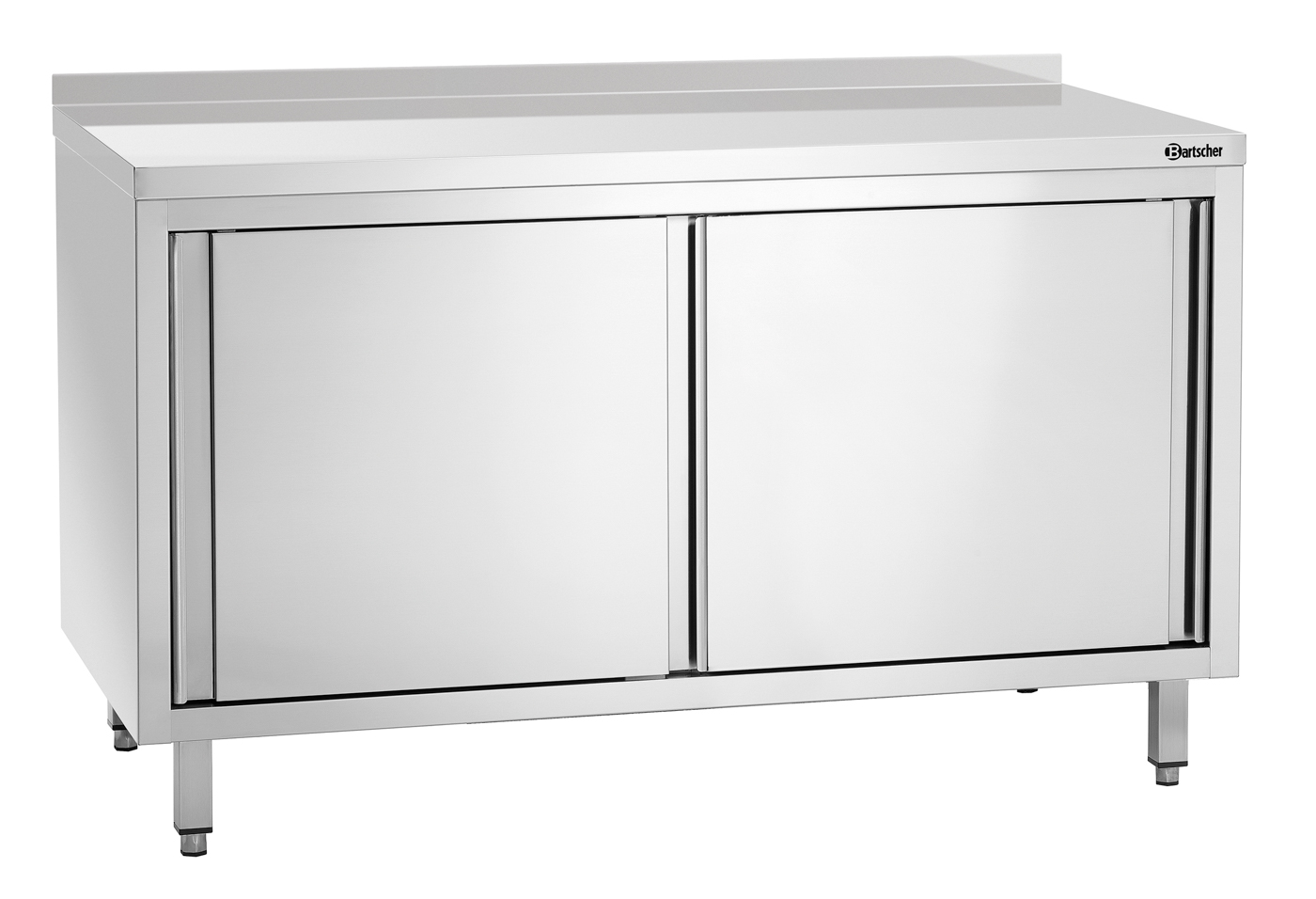 Bartscher Arbeitsschrank, B1400, MA, ST, ZB | 40mm abgekantet ,Füße aus Vierkantrohr 40 x 40 mm |Maße: 140 x 70 x 85,0 cm. Gewicht: 77,4 kg