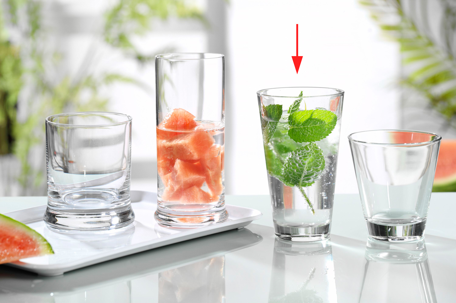 Becherglas CIAO, Inhalt: 0,30 Liter, Höhe: 132 mm, Leonardo.