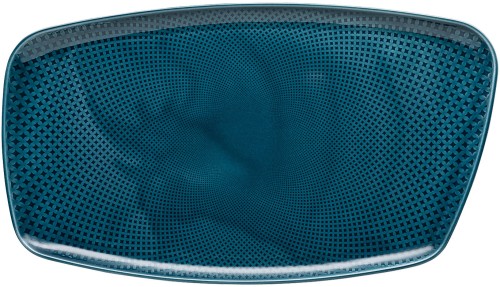 Junto Ocean Blue (blau) von Rosenthal, Platte 36x21 cm aus Porzellan