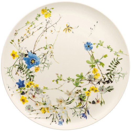 Brillance Fleurs des Alpes von Rosenthal, Platztteller 32 cm. Aus Bone China, spülmaschinengeeignet, mikrowellengeeignet.