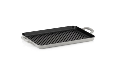 Kela Grillplatte Calido aus Gusseisen, hellgrau, ca. 350mm x 250mm x 20mm (L x B x H)