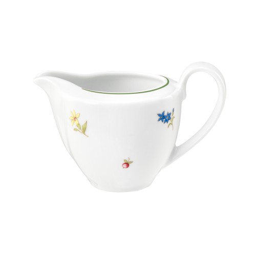 Seltmann Gießer 1 0,15 l, rund, Form: Community, Dekor: 57389 Streublume grüne Linie, hohe Kantenschlagfestigkeit, Made in Germany