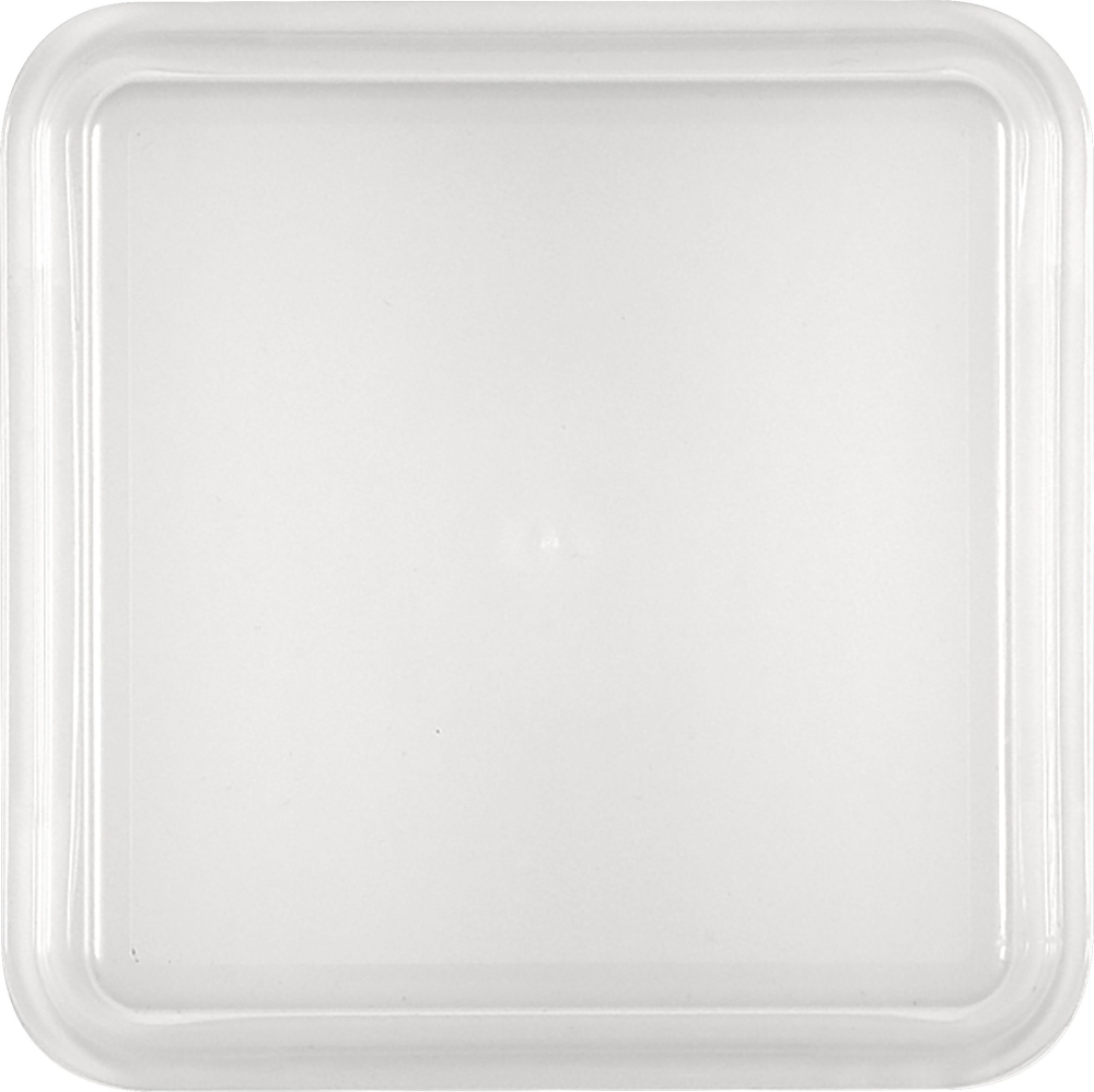 BAUSCHER kunststoffdeckel Deckel milchig-transp. hoch 200 x 200 mm