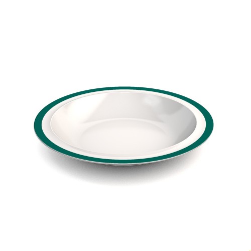 Ornamin Teller tief 505, Ø22cm Rand petrol