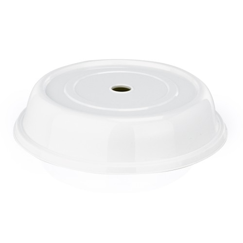 Tellerglocke, mit Griffloch. Material: Polypropylen. Durchmesser: 27 cm. Maße: Höhe: 60 mm