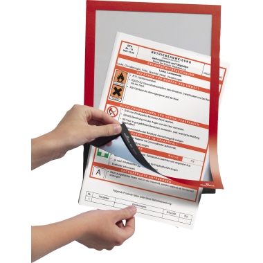 DURABLE Magnetrahmen DURAFRAME® DIN A4 rot 2 St./Pack.