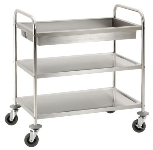 NEUMÄRKER Servier- /Abräumwagen mit 1 Abräummulde 100 mm tief 930x600x990 mm