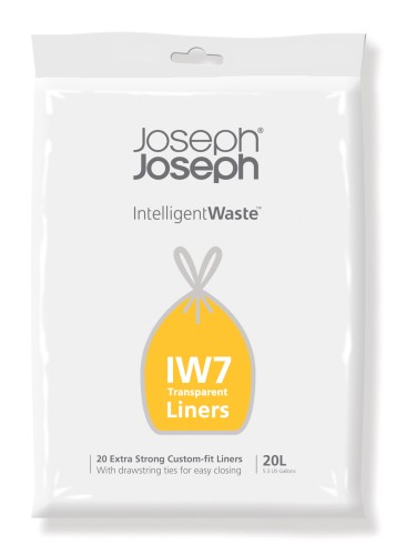 Joseph Joseph IW7 20-Liter-Müllbeutel (20er-Packung) - Transparent