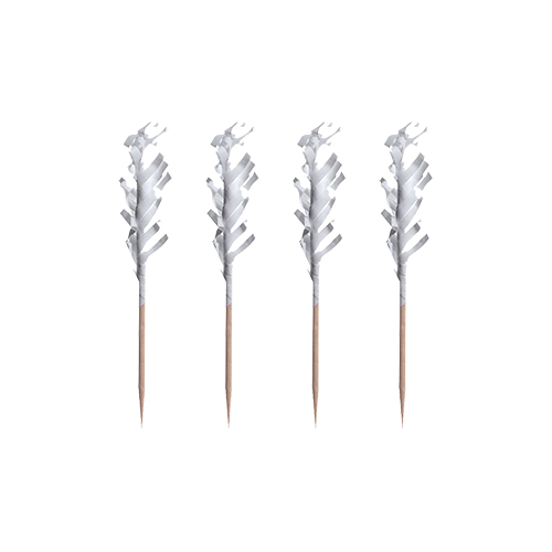 1000 Deko-Picker 6,8 cm weiss "Frills" von PAPSTAR