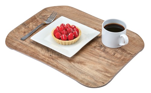 Versa Century Polyester Holzoptik Tablett 33 x 43 cm Oliv hell von Cambro