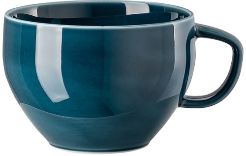 Junto Ocean Blue (blau) von Rosenthal, Cafe au Lait Tasse (obere) aus Porzellan