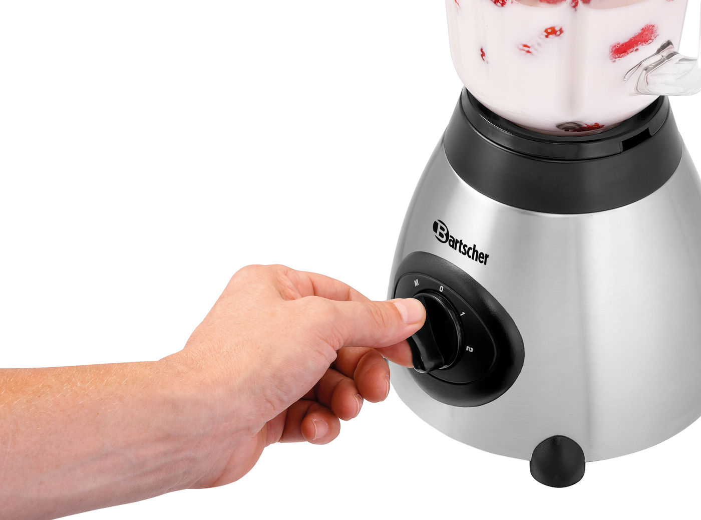 Bartscher Blender 1,5L | Ausführung Messer:Edelstahl | Maße: 18,7 x 19,7 x 39,1 cm. Gewicht:3 kg