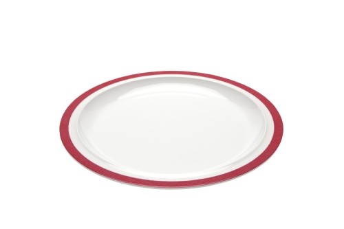 Ornamin Teller flach 504 Rand rot Ø 26cm