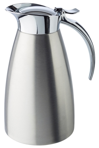 Isolierkanne -ADVANCED- Ø 10,5 cm, H: 18 cm, 0,6 Liter 18/8 Edelstahl, mattiert