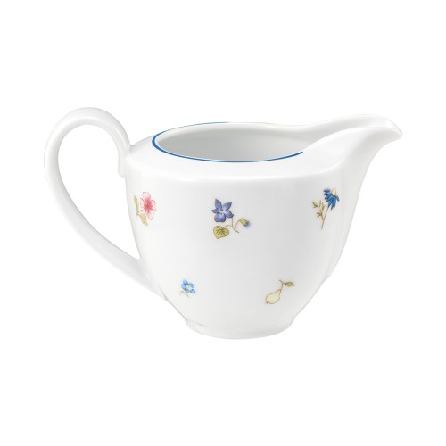 Seltmann Gießer 2 0,25 l, rund, Form: Community, Dekor: 57390 Streublume blaue Linie, hohe Kantenschlagfestigkeit, Made in Germany