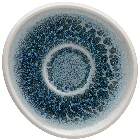 Junto Aquamarine (türkis) von Rosenthal, Espresso-Untertasse, aus Steinzeug - spülmaschinengeeignet