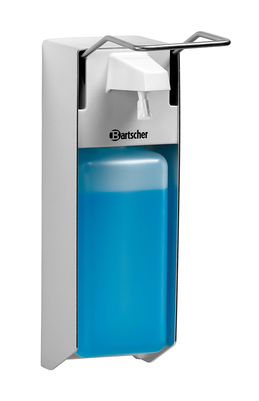 Bartscher Desinfektionsspender PS 0,9L-W |Nachfüllbar: Ja | Maße: 9,5 x 22,5 x 31,0 cm.Gewicht: 0,67 kg
