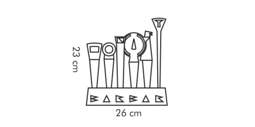 Set für Barkeeper BARBAR, 6 St.