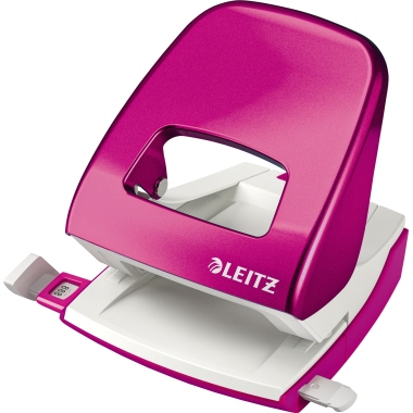 Leitz Locher New NeXXt WOW 8 cm 30 Bl. (80 g/m²) mit Anschlagschiene pink metallic
