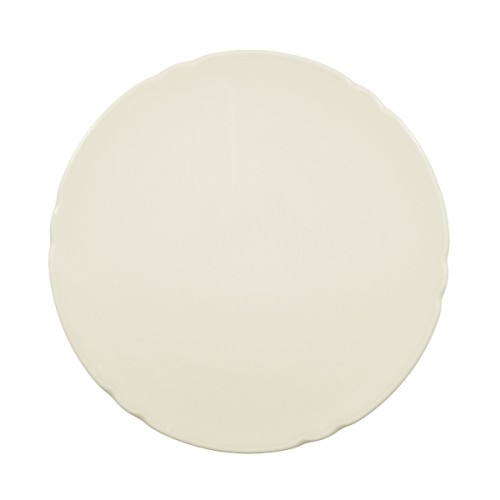 Seltmann Tortenplatte 30 cm, Form: Marieluise, Glasur: elfenbein, Dekor: 00003