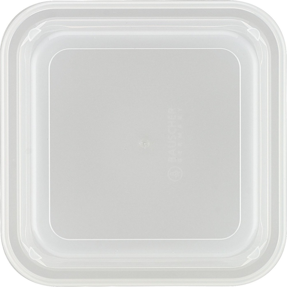 BAUSCHER kunststoffdeckel Deckel milchig-transp. hoch 118 x 118 mm