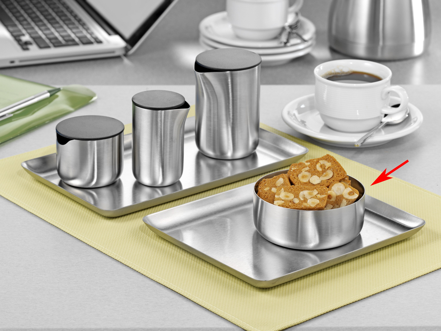 Blomus BASIC Snackschale, klein, Material: Edelstahl, Inhalt: 220ml