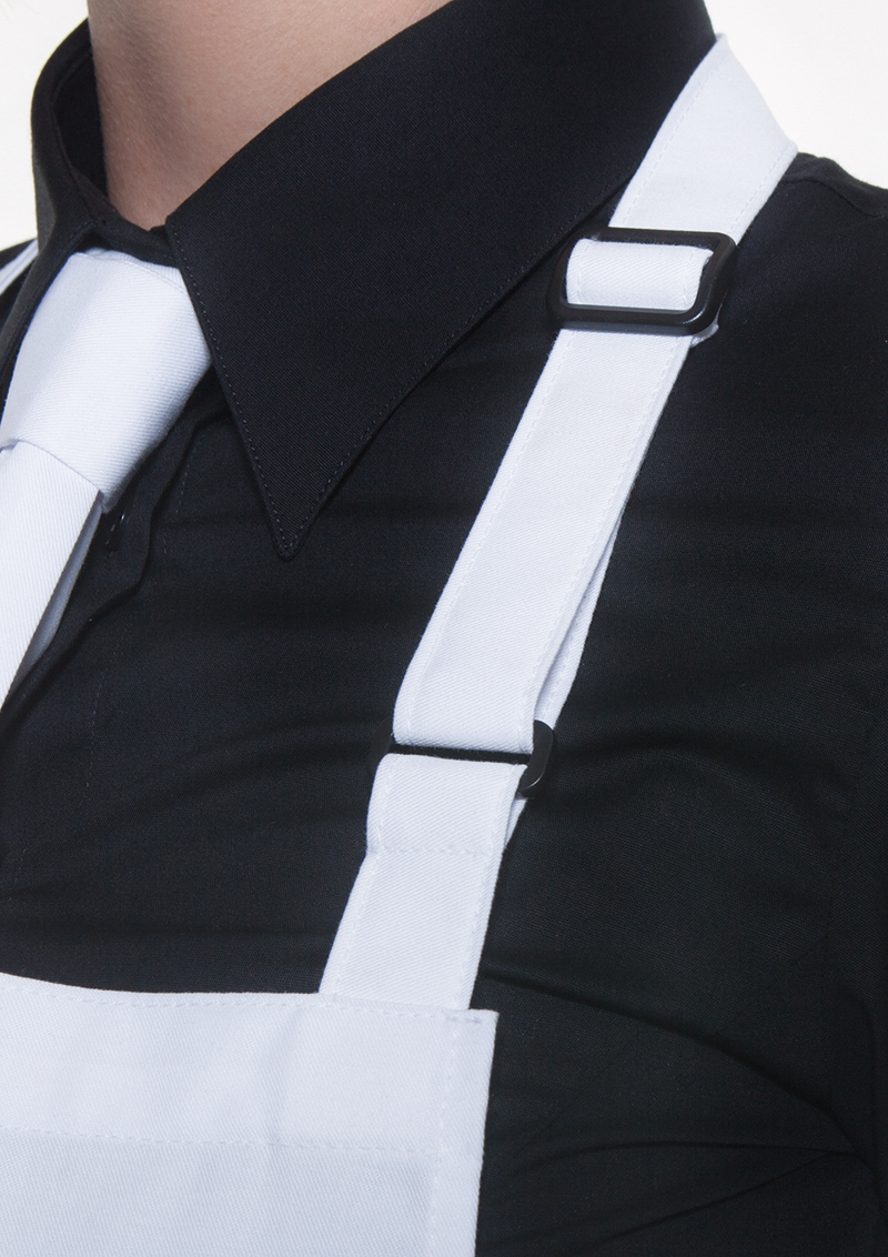 Latzschürze Basic mit Schnalle und Tasche - Maße: 75 x 90 cm (Breite x Länge)