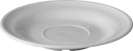 Roltex Kaffee-Untertasse mit 17,5 cm Durchmesser, weiß