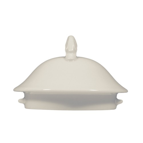Seltmann Deckel zur Teekanne 1,0 l, rund mit Relief, Form: Rubin, weiss cream, hohe Kantenschlagfestigkeit, Made in Germany