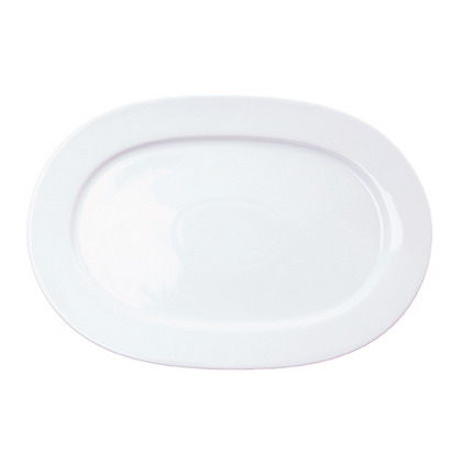 Platte HEIKE, oval, Länge: 33 cm, uni weiss, Retsch Porzellan.