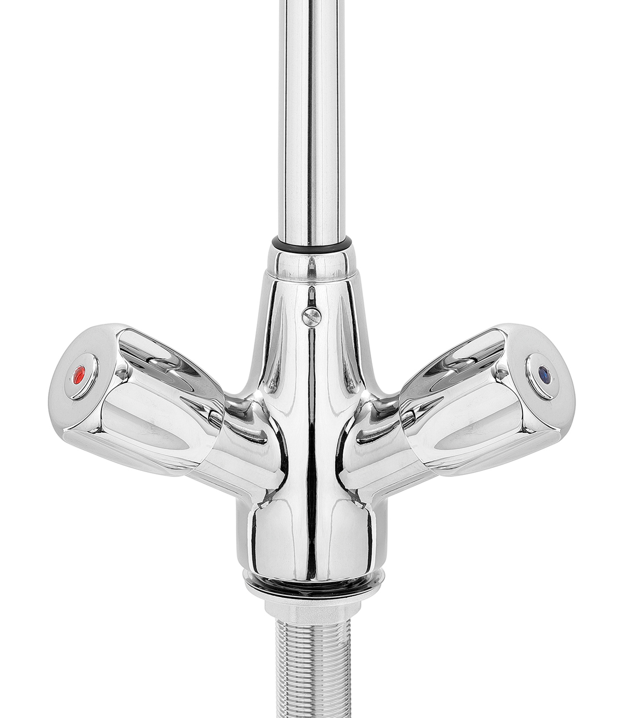 Bartscher Zweigriffmischer 26L-1801B | Durchflussbei 3 bar: Auslaufmenge: 16 L / Min.,Strahlregler: 26 L / Min | 51,5 x 41,5 x 1430